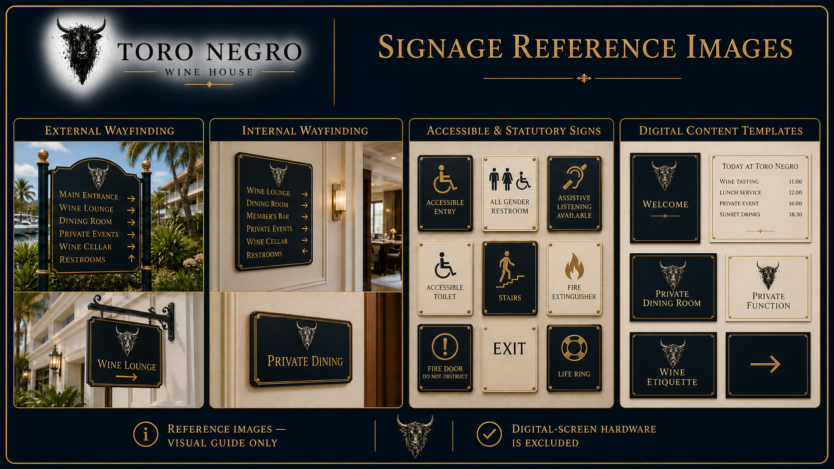 Signage product reference preview