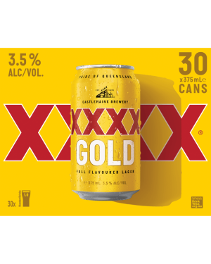 XXXX Gold 30 × 375mL cans