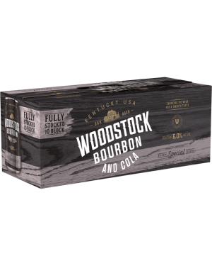 Woodstock Bourbon & Cola 6% 10 × 375mL