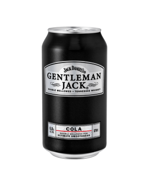 Gentleman Jack & Cola 6% 4 × 375mL