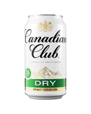 Canadian Club Whisky & Dry 3.5% Cans 375mL