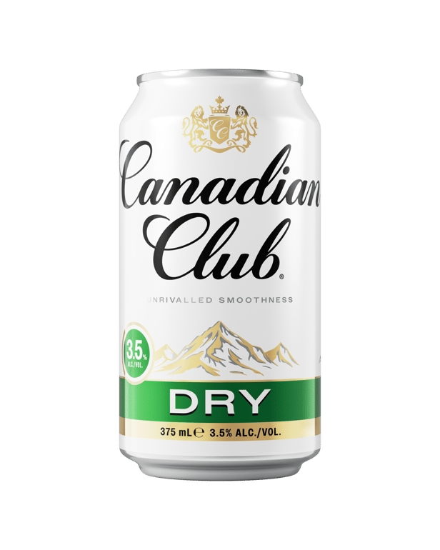 Canadian Club Whisky & Dry 3.5% Cans 375mL