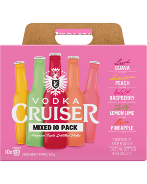 Vodka Cruiser Mixed 10 × 275mL bottles