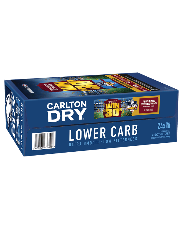Carlton Dry 24 × 375mL cans