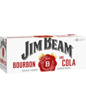 Jim Beam Bourbon & Cola 10 × 375mL