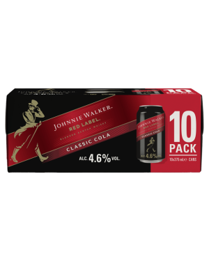 Johnnie Walker Red & Cola 10 × 375mL